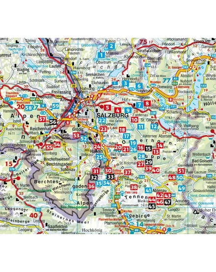 CartographiaSalzburg környéke Rother túrakalauz RO 4243 (német) - Freytag  - 9783763342433