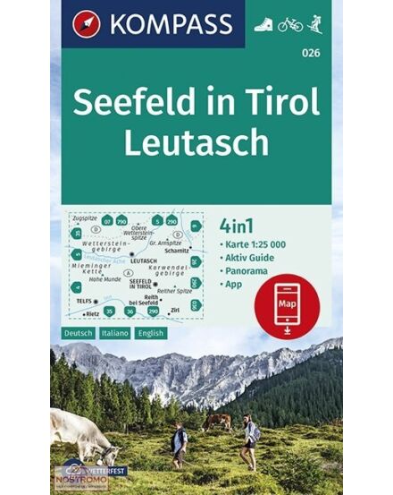 Cartographia K 026 Seefeld in Tirol turistatérkép 9783990445501