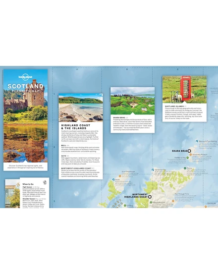 Skócia térkép - Lonely Planet
