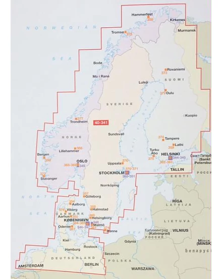 Cartographia - Skandinávia atlasz - Európa térképpel- Marco Polo - 9783829737371