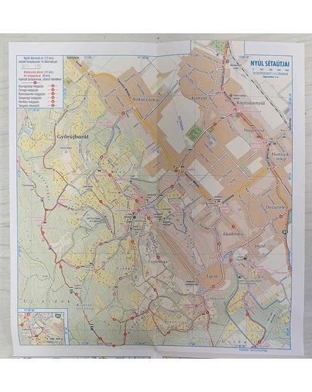 Sokoró, (Pannonhalmi-dombság, Szemere, Csanak) Cuha völgye turistatérkép 1:50 000