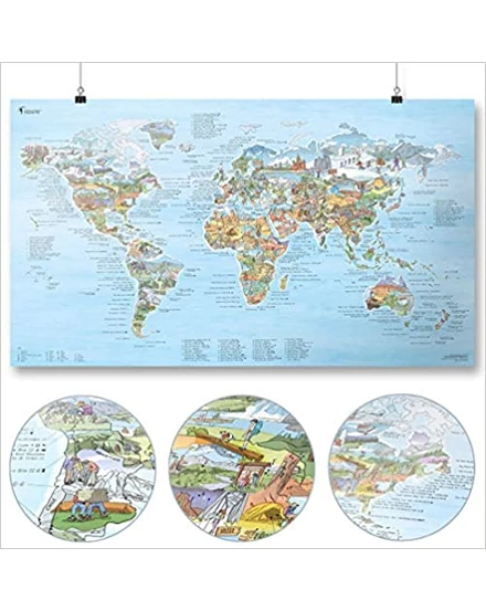 Cartographia Túratérkép - fóliás poszter 97,5 x 56 (angol) 7425753801293