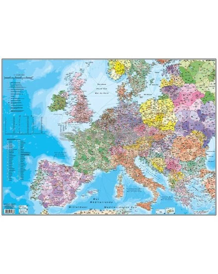 Cartographia Európa irányítószámos könyöklő - Stiefel 5998504317883