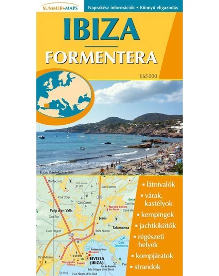 Cartographia Ibiza ,Formentera  1:65 000 - Stiefel 5998504312574