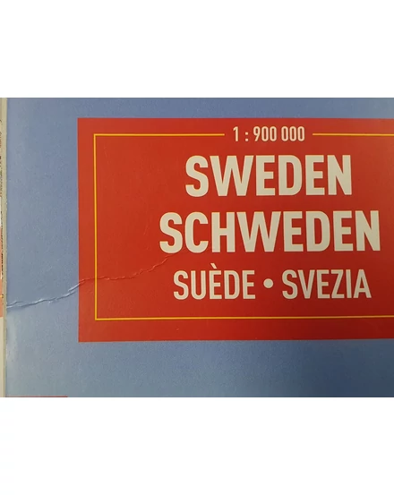 Svédország térkép (Marco Polo) - apró sérüléssel