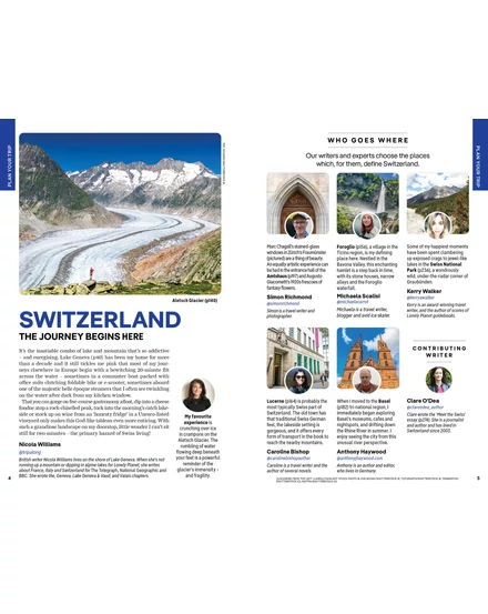 Svájc útikönyv Lonely Planet (angol)