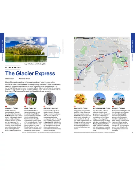 Svájc útikönyv Lonely Planet (angol)