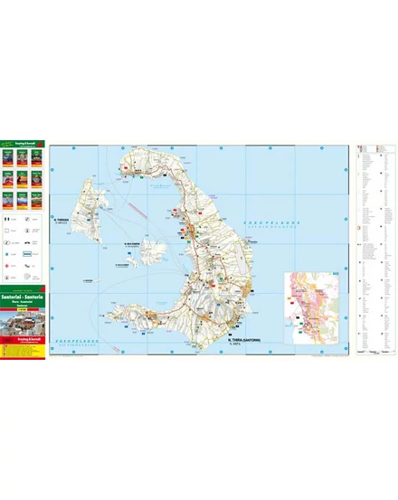 Cartographia Santorini Island Pocket térkép (Freytag) 9783707910780