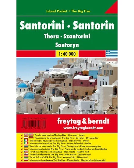 Cartographia Santorini Island Pocket térkép (Freytag) 9783707910780