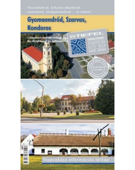 Cartographia Szarvas - Gyomaendrőd - Kondoros várostérkép - Stiefel 9789639939424