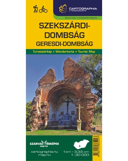 Cartographia Szekszárdi-dombság, Geresdi-dombság turistatérkép-9786155864247