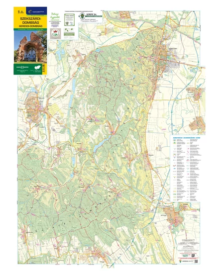 Cartographia Szekszárdi-dombság, Geresdi-dombság turistatérkép-9786155864247