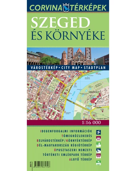 Cartographia Szeged és környéke várostérkép - Corvina 9789631361728