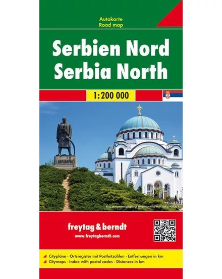 Cartographia Szerbia-észak autótérkép - Freytag - 9783707912777