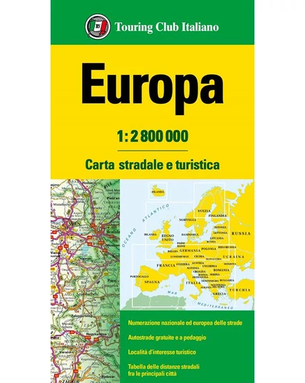 Cartographia Európa autótérkép - TCI - 9788836581115