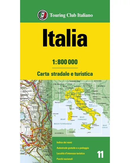 Cartographia Olaszország térkép-TCI-9788836580217