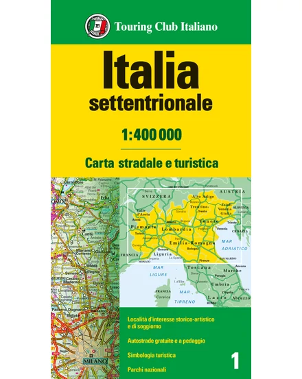 Cartographia Észak-Olaszország autótérkép - TCI - 9788836581412