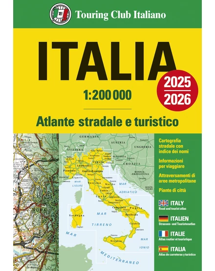 Cartographia Olaszország atlasz-TCI-9788836582785