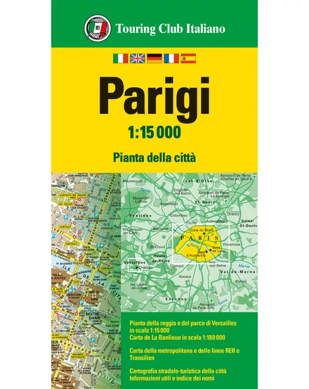Cartographia Párizs várostérkép - TCI - 9788836581528