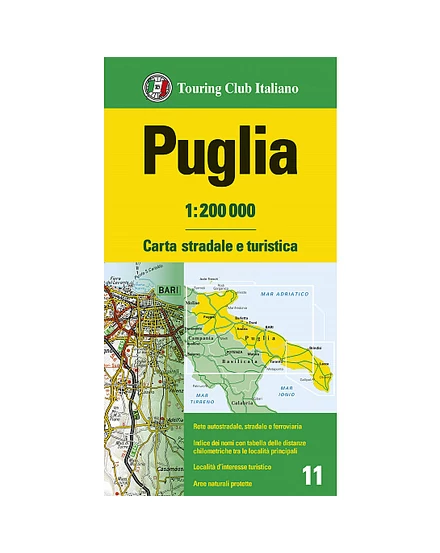 Cartographia Puglia régiótérkép-TCI-9788836583232