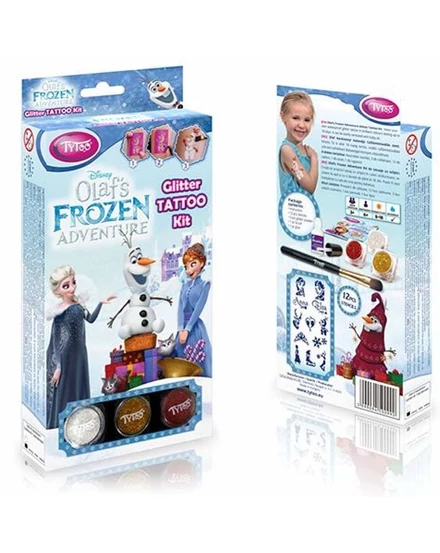 Cartographia TYTOO Disney Frozen OLAF kalandjai Csillámtetoválás szett-5999094500990