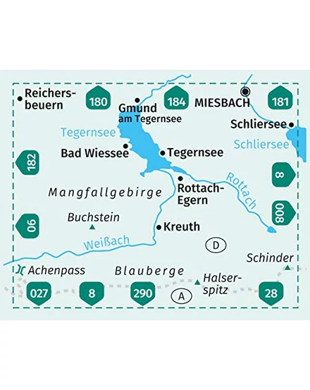 K 08 Tegernseer Tal turistatérkép