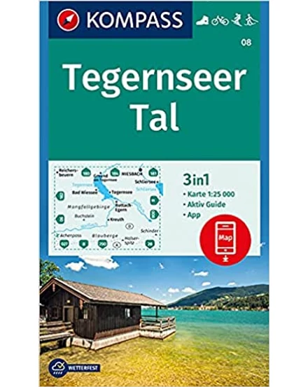 Cartographia K 08 Tegernseer Tal turistatérkép 9783990444245