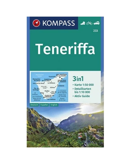 Cartographia K 233 Tenerife turistatérkép 9783990445686
