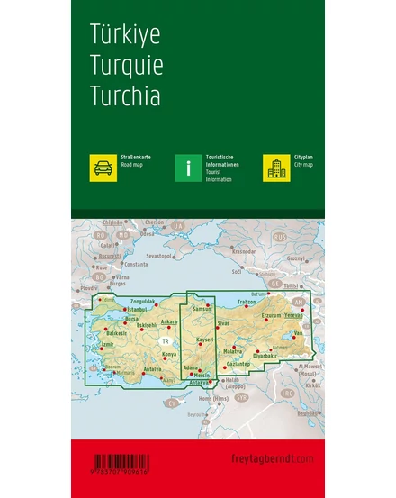 Cartographia Törökország térkép (Freytag) 9783707909616