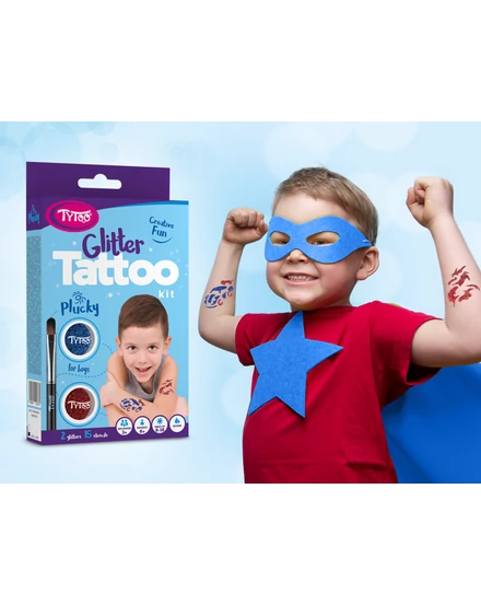 TyToo Plucky Csillámtetoválás szett kisfiúknak
