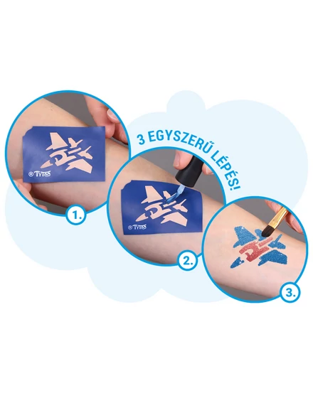 TyToo Plucky Csillámtetoválás szett kisfiúknak