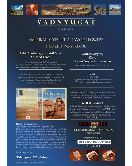 Cartographia Vadnyugat - Észak Amerika legszebb nemzeti parkjai 9786150077208