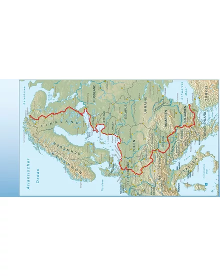 Cartographia Vasfüggöny kerékpárút kalauz Hof-tól Szegedig (német) - Esterbauer-9783711100177