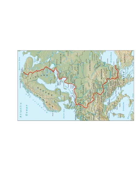 Cartographia Vasfüggöny kerékpárút kalauz Szeged - Fekete-tenger (angol) - Esterbauer-9783850007894