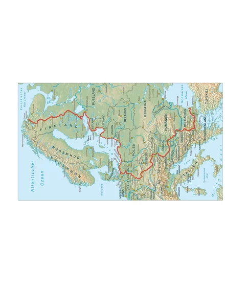 Cartographia Vasfüggöny kerékpárút kalauz Szeged - Fekete-tenger (német) - Esterbauer-9783850007573