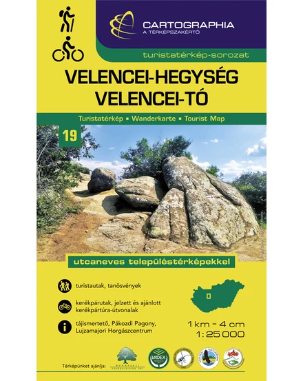 Cartographia Velencei-hegység, Velencei-tó turistatérkép [19] 9789633527955