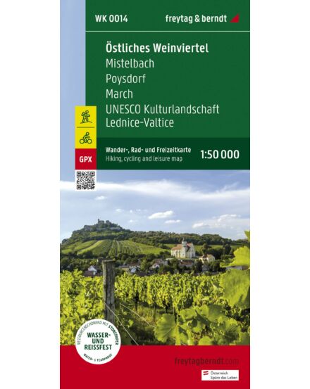 Cartographia WK 0014 Östliches Weinviertel - Keleti Bor-régió turistatérkép - Freytag -9783707919295