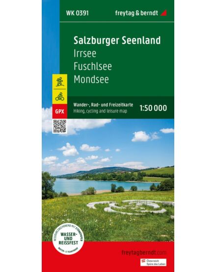 Cartographia WK 0391 Salzburger Seenland - Irrsee - Fuschl - Mondsee turistatérkép-9783707919448