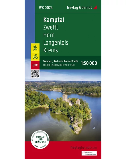 Cartographia WK074 Kamptal turista- és kerékpáros térkép-9783707919356