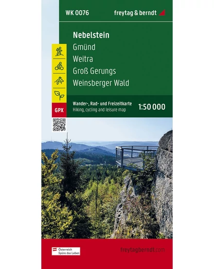 Cartographia WK076 Nebelstein turista-és kerékpáros térkép - Freytag-9783707919370