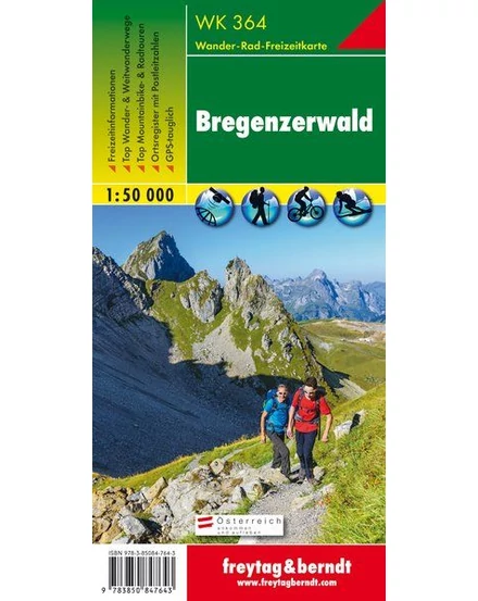 Cartographia WK364 Bregenzerwald turistatérkép - Freytag-9783850847643