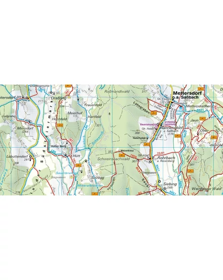 Cartographia WK 412 Südoststeirisches Hügelland, Vulkanland, Bad Gleichenberg, Bad Radkersburg turistatérkép - Freytag-9783707900064