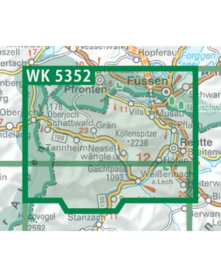 Cartographia WK5352 Tannheimer Tal turistatérkép - Freytag-9783707914757