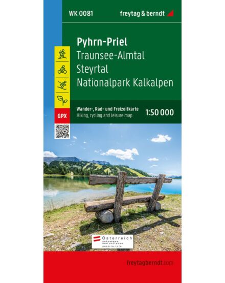 Cartographia WK081 Pyhrn-Priel-Eisenwurzen-Grünau-Almtal-Steyrtal-Sengengebirge turistatérkép (Freytag) 9783707919387