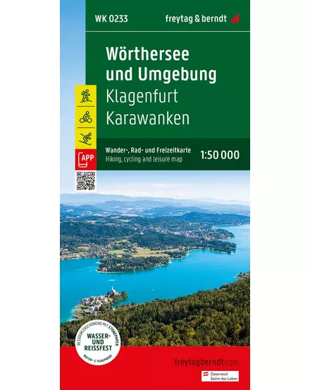 Cartographia WK0233 Kartner Seen/Karawanken/Villach/Klagenfurt am Wörthersee turistatérkép - Freytag-9783707919400