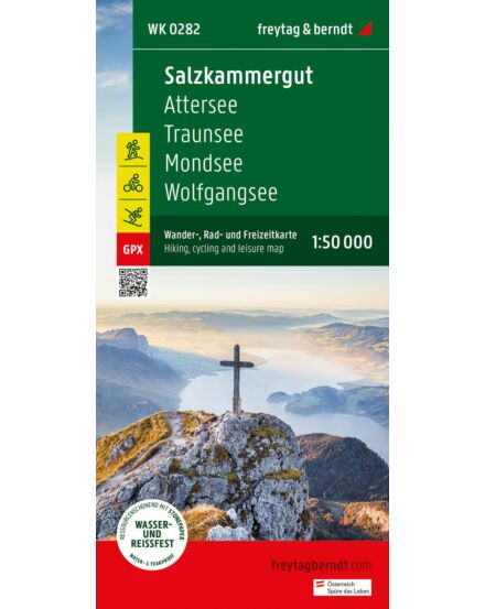 Cartographia WK0282 Salzkammergut-Attersee-Traunsee-Mondsee-Wolfgangsee turistatérkép - Freytag-9783707919431