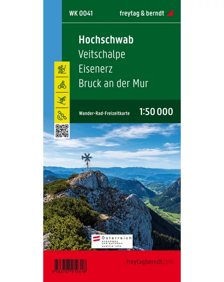 Cartographia WK041 Hochschwab-Veitschalpe-Eisenerz-Bruck an der Mur turistatérkép-9783707919318