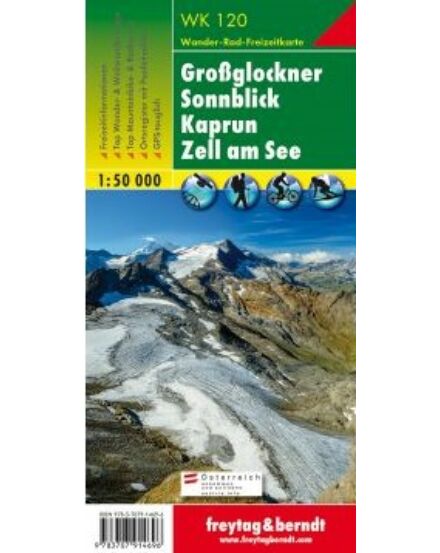Cartographia WK120 Grossglockner-Kaprun- Zell am See turistatérkép - Freytag 9783707914696