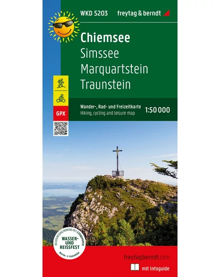 Cartographia WKD 5203 Chiemsee, Simssee, Marquartstein, Traunstein turistatérkép - Freytag - 9783707920406