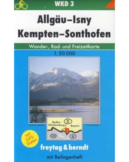 Cartographia WKD3 Allgau: Isny-Kempten-Sonthofen turistatérkép - Freytag 9783850848145